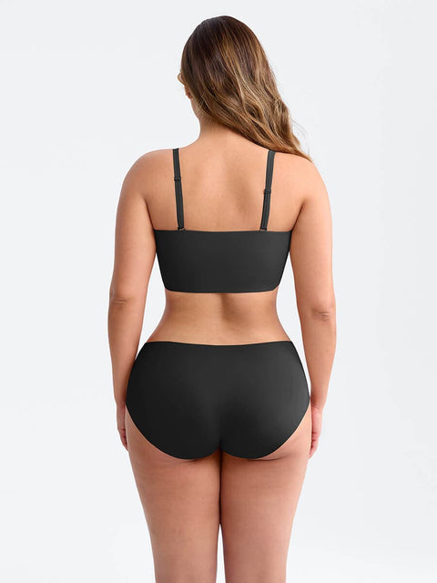Curvypower | Australia Apparel & Accessories > Clothing > Underwear & Socks > Bras Wireless Strapless Anti-Slip Comfort Bandeau Bra for Women with Molded Cups, Convertible Straps & Ultra-Soft Fabric
