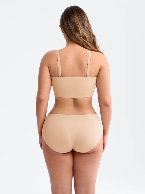 Curvypower | Australia Apparel & Accessories > Clothing > Underwear & Socks > Bras Wireless Strapless Anti-Slip Comfort Bandeau Bra for Women with Molded Cups, Convertible Straps & Ultra-Soft Fabric