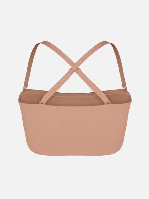 Curvypower | Australia Apparel & Accessories > Clothing > Underwear & Socks > Bras Wireless Strapless Anti-Slip Comfort Bandeau Bra for Women with Molded Cups, Convertible Straps & Ultra-Soft Fabric