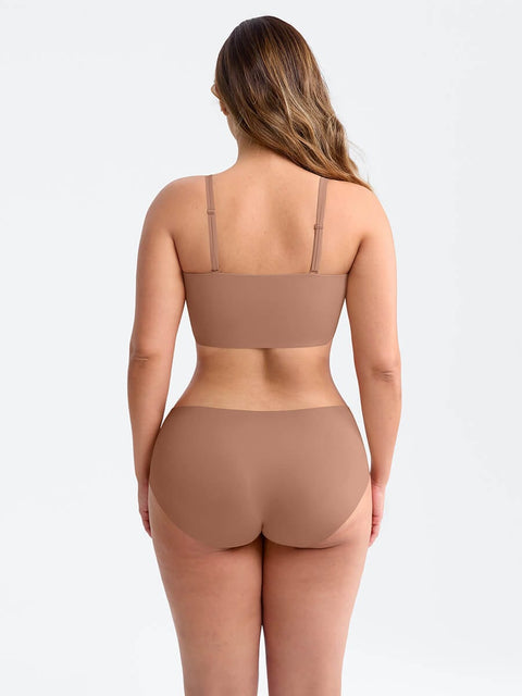 Curvypower | Australia Apparel & Accessories > Clothing > Underwear & Socks > Bras Wireless Strapless Anti-Slip Comfort Bandeau Bra for Women with Molded Cups, Convertible Straps & Ultra-Soft Fabric