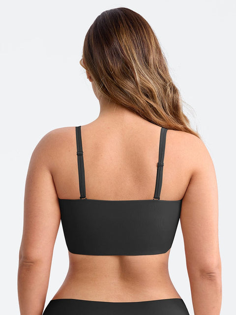 Curvypower | Australia Apparel & Accessories > Clothing > Underwear & Socks > Bras Wireless Strapless Anti-Slip Comfort Bandeau Bra for Women with Molded Cups, Convertible Straps & Ultra-Soft Fabric