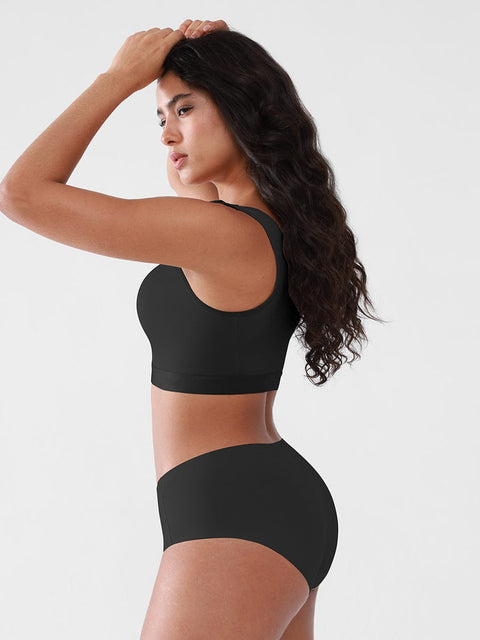 Curvypower | Australia Apparel & Accessories > Clothing > Underwear & Socks > Bras Women's Recovery Comfort Front Closure Wireless Gentle Compression Support Bra with 3D Molded Cups & Wide Adjustable Straps