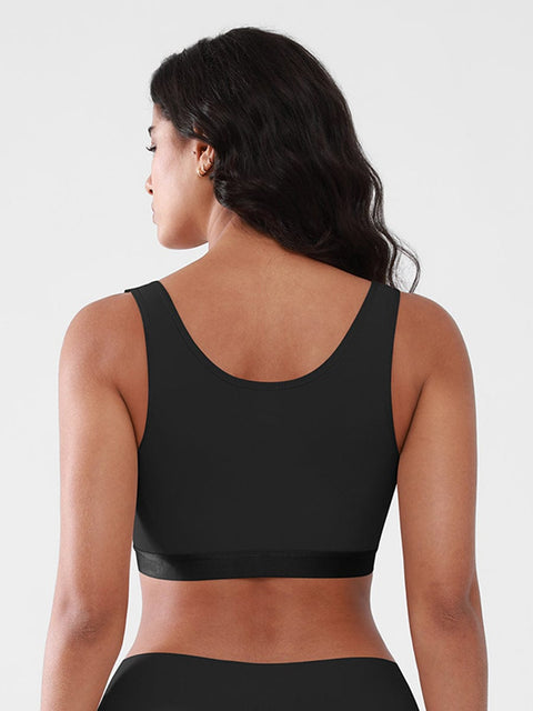 Curvypower | Australia Apparel & Accessories > Clothing > Underwear & Socks > Bras Women's Recovery Comfort Front Closure Wireless Gentle Compression Support Bra with 3D Molded Cups & Wide Adjustable Straps