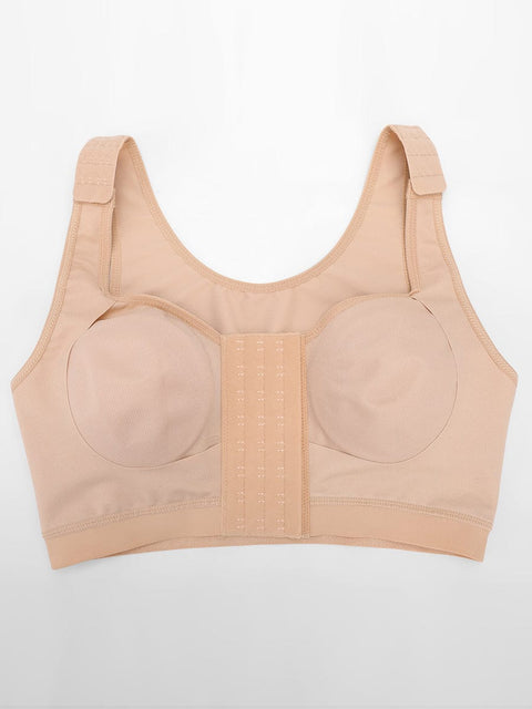 Curvypower | Australia Apparel & Accessories > Clothing > Underwear & Socks > Bras Women's Recovery Comfort Front Closure Wireless Gentle Compression Support Bra with 3D Molded Cups & Wide Adjustable Straps