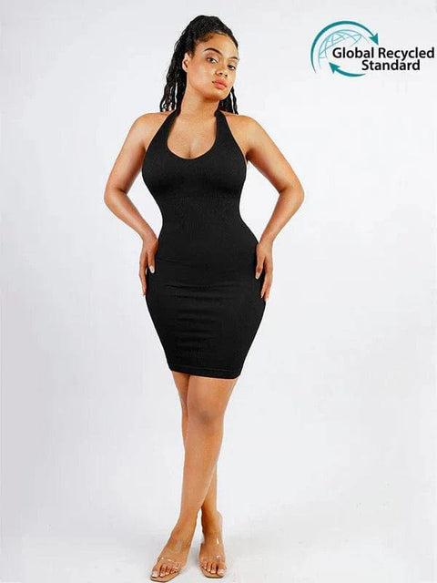 CurvyPower | Australia Bodycon Halter Neck Bodycon Shapewear Mini Dress