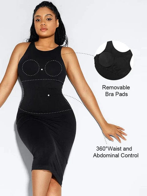 CurvyPower | Australia Bodycon Tummy Control Bodycon Shapewear Midi Dress
