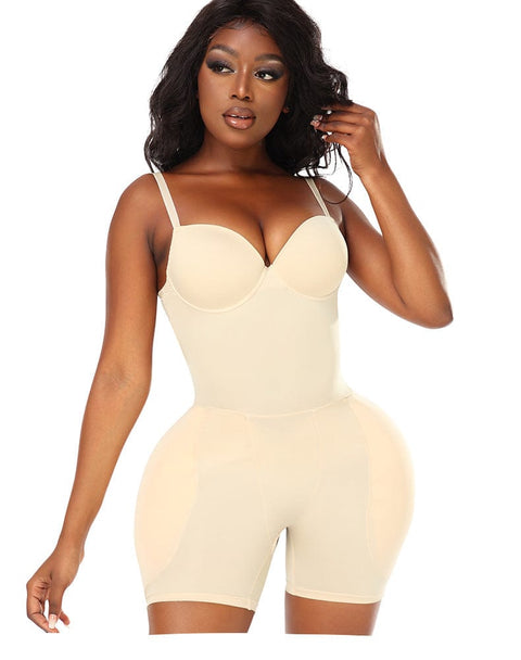 Curvypower | Australia bodysuit Beige / S Bum Lifter Shapewear Bodysuit with Hip Pads