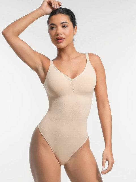 Curvypower | Australia bodysuit Beige / XS/S Seamless Waist & Tummy Control Shapewear Bodysuit With Built-In Bra