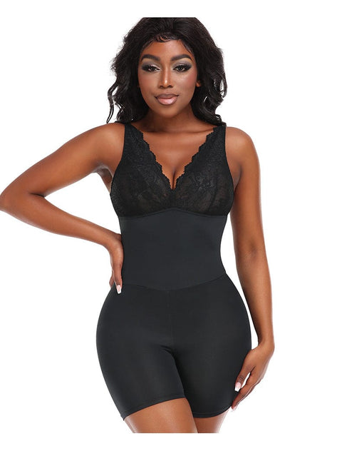 Curvypower | Australia bodysuit Black / S Low Back Waist Slimming and Hip Lifting Shaper Bodysuit with Removable Hip Pads