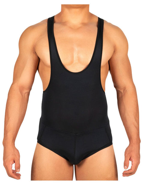 Curvypower | Australia bodysuit Black / S Men's One Piece Compression Hip Lifting Bodysuit Brief