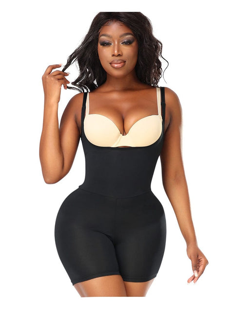 Curvypower | Australia bodysuit Black / S Women Bum Lifting Tummy Control Shaping Bodysuit with Hip Pads