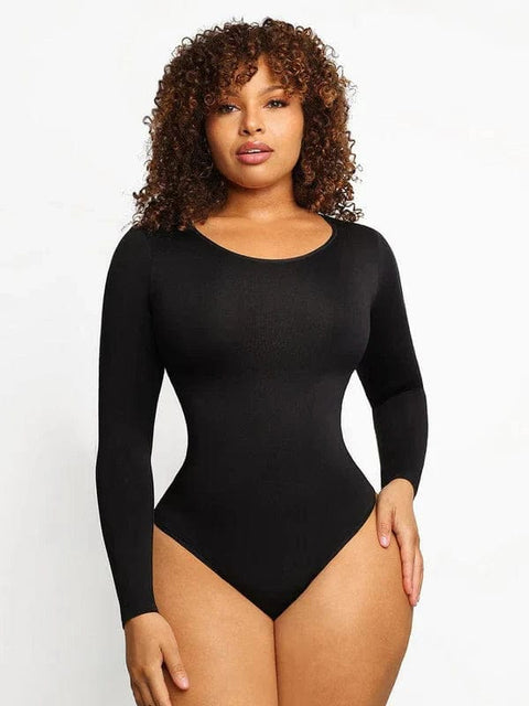 CurvyPower | Australia bodysuit Black / XS/S Long Sleeve Slimming Shapewear Bodysuit
