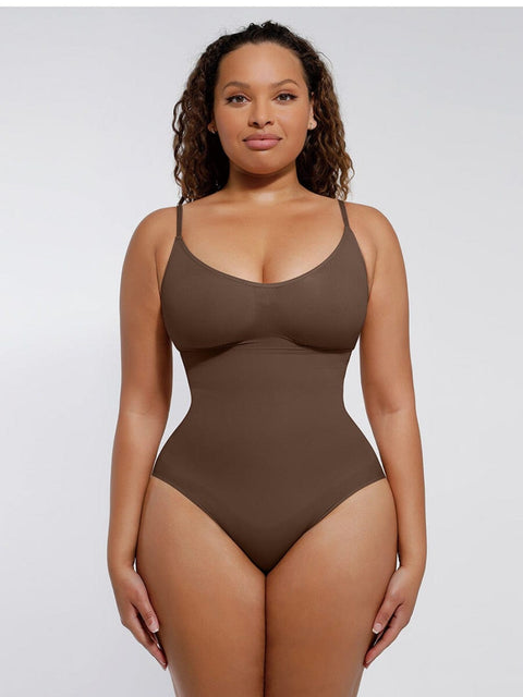 Curvypower | Australia bodysuit Brief / Brown / XS/S Sculpting Tummy Control Body Thong Shapewear Bodysuit