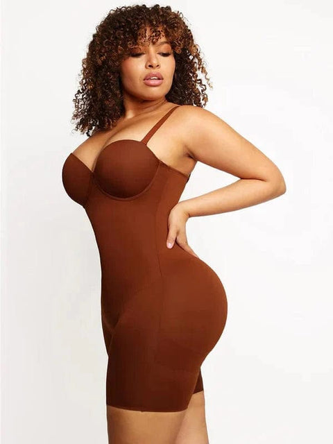 CurvyPower | Australia bodysuit Brown / S Tummy Control Compression Shapewear Bodysuit