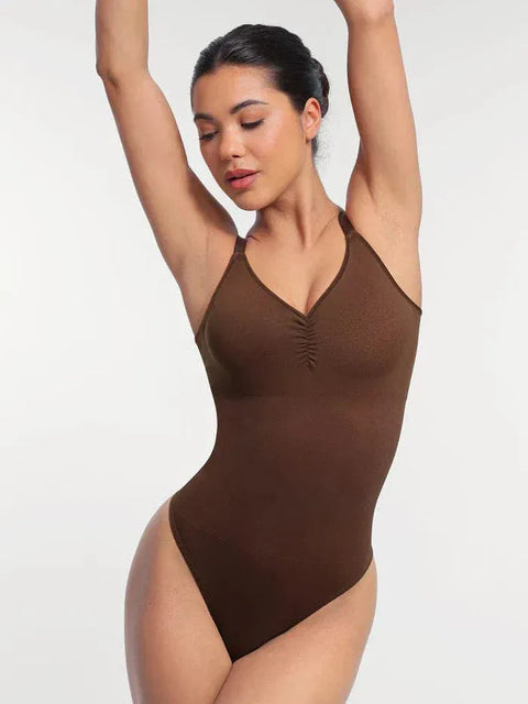 Curvypower | Australia bodysuit Brown / XS/S Seamless Waist & Tummy Control Shapewear Bodysuit With Built-In Bra