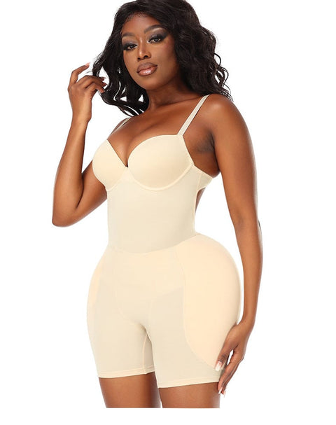 Curvypower | Australia bodysuit Bum Lifter Shapewear Bodysuit with Hip Pads