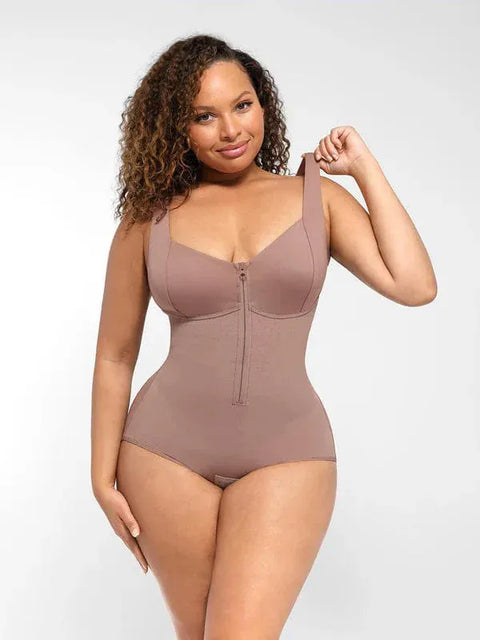 Curvypower | Australia bodysuit Dark Brown / S High Compression Sculpting Tummy Control Shapewear Bodysuit