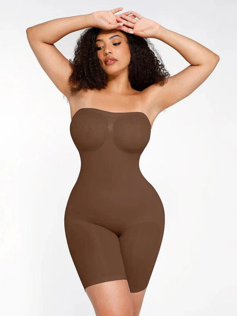 CurvyPower | Australia bodysuit Dark Brown / S Sculpting Seamless Tummy Control Strapless Shapewear Bodysuit