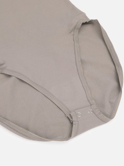 CurvyPower | Australia bodysuit Deep Back Long Sleeve Tummy Control Shapewear Bodysuit