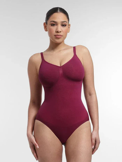 Curvypower | Australia bodysuit Gentian Violet / XS Seamless Shapewear Bodysuit with Tummy Control and Built-In Chest Support
