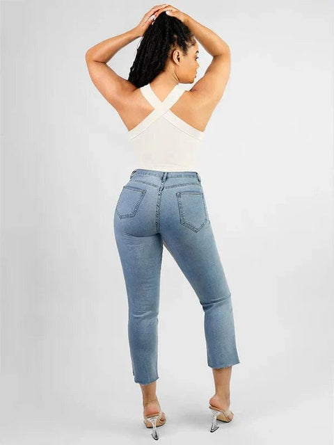 CurvyPower | Australia bodysuit Halter Neck Criss-Cross Seamless Shapewear Bodysuit