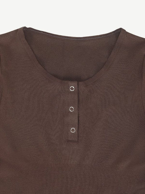 CurvyPower | Australia bodysuit High Compression Scoop Neck Long Sleeve Thong Shapewear Bodysuit