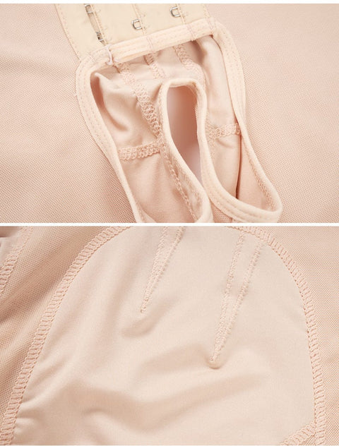 Curvypower | Australia bodysuit High Waisted Open Gusset Shaping Bodysuit with Adjustable Shoulder Straps