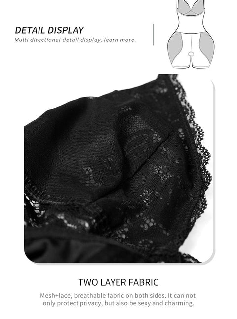 Curvypower | Australia bodysuit Lace Bum Lifting Shaping Bodysuit with Built-In Bra and Hip Pads
