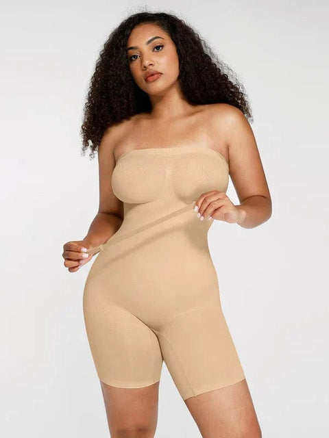 CurvyPower | Australia bodysuit Light Beige / S Sculpting Seamless Tummy Control Strapless Shapewear Bodysuit
