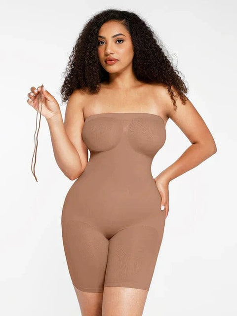 CurvyPower | Australia bodysuit Light Brown / S Sculpting Seamless Tummy Control Strapless Shapewear Bodysuit