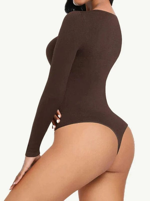 CurvyPower | Australia bodysuit Long Sleeve Slimming Shapewear Bodysuit