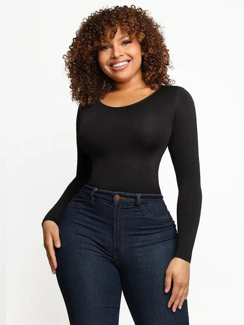 CurvyPower | Australia bodysuit Long Sleeve Slimming Shapewear Bodysuit