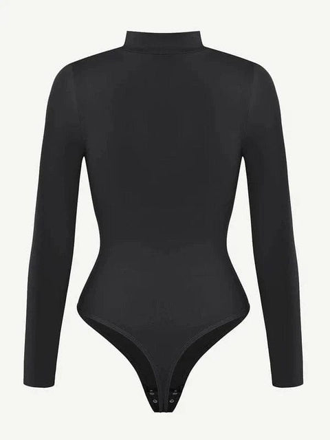 CurvyPower | Australia bodysuit Long Sleeve Turtle Neck Compression Shapewear Bodysuit