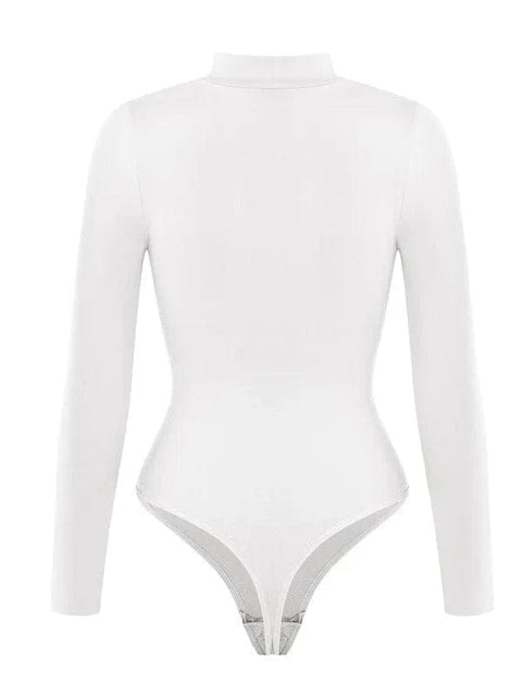 CurvyPower | Australia bodysuit Long Sleeve Turtle Neck Compression Shapewear Bodysuit