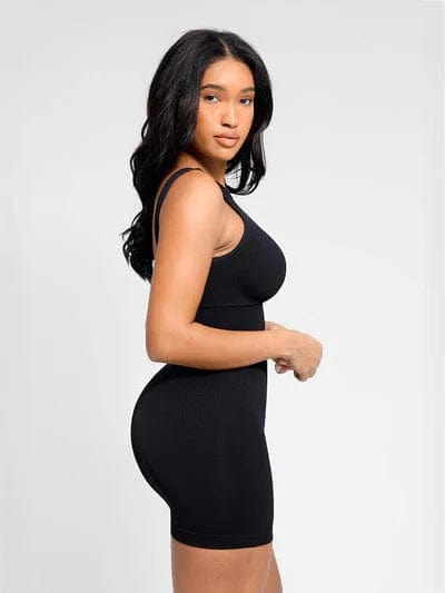 CurvyPower | Australia bodysuit Low Back Round Neck Shapewear Bodysuit with Removable Pads