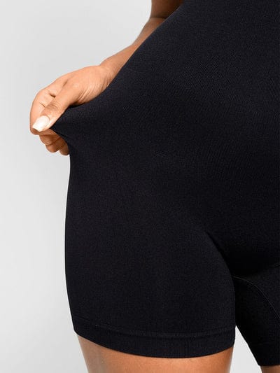 CurvyPower | Australia bodysuit Low Back Round Neck Shapewear Bodysuit with Removable Pads