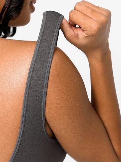 CurvyPower | Australia bodysuit Low Back Round Neck Shapewear Bodysuit with Removable Pads