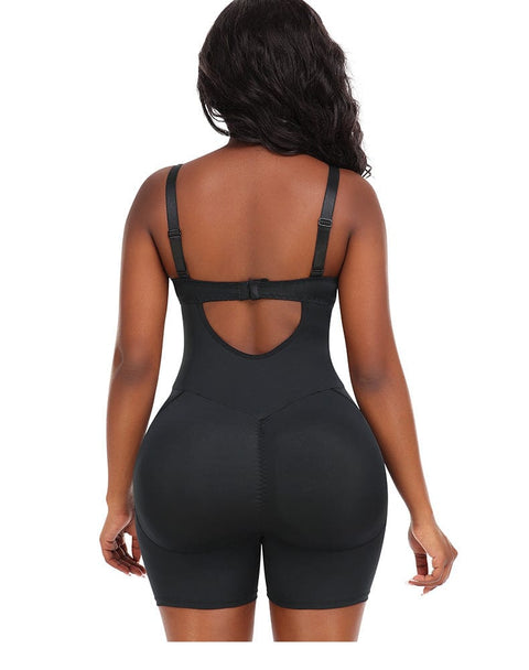 Curvypower | Australia bodysuit Low Back Waist Slimming and Hip Lifting Shaper Bodysuit with Removable Hip Pads