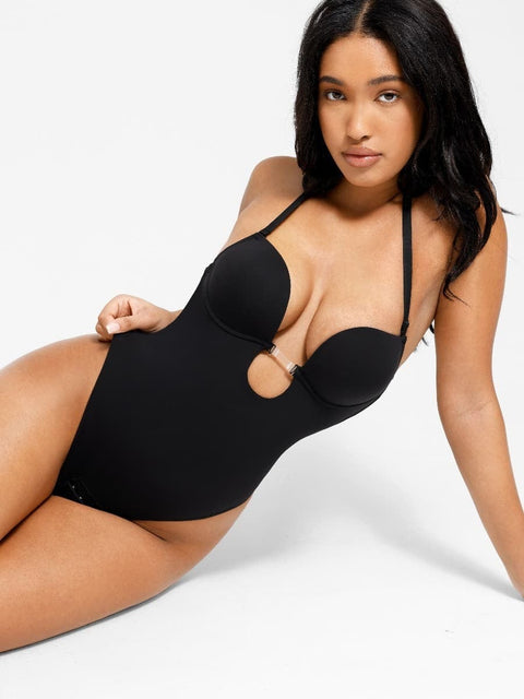 CurvyPower | Australia bodysuit One Piece Thong Low Back Shapewear Bodysuit