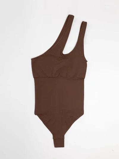 CurvyPower | Australia bodysuit One Shoulder Tummy Control Shapewear Bodysuit