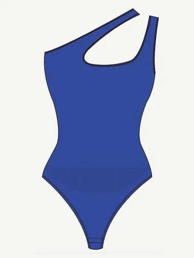 CurvyPower | Australia bodysuit One Shoulder Tummy Control Shapewear Bodysuit