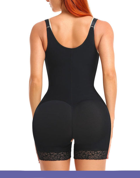 Curvypower | Australia bodysuit Open Bust Bodysuit Shapewear with Front  Zipper Closure
