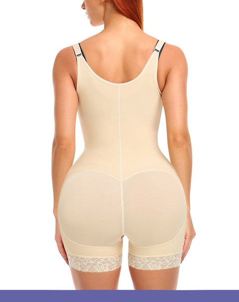 Curvypower | Australia bodysuit Open Bust Bodysuit Shapewear with Front  Zipper Closure