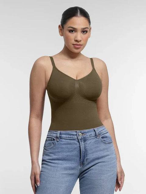 Curvypower | Australia bodysuit Seamless Shapewear Bodysuit with Tummy Control and Built-In Chest Support