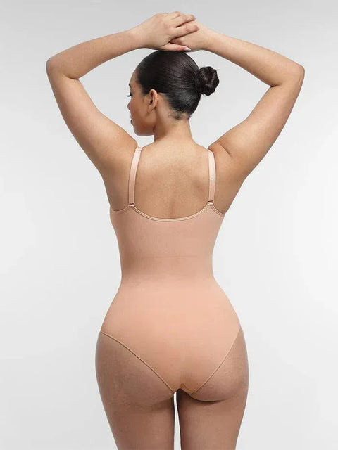Curvypower | Australia bodysuit Seamless Shapewear Bodysuit with Tummy Control and Built-In Chest Support