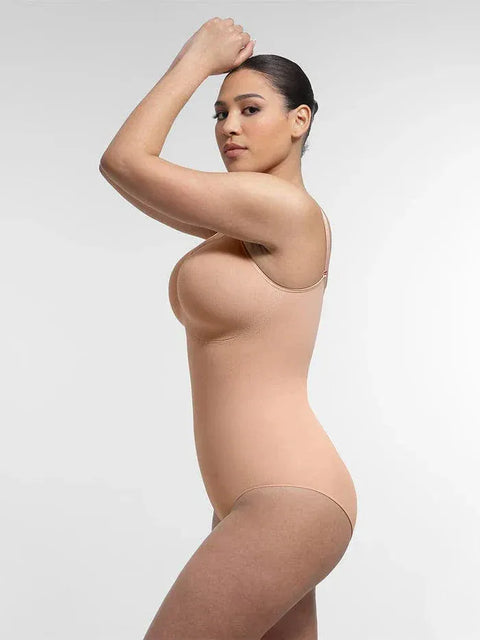 Curvypower | Australia bodysuit Seamless Shapewear Bodysuit with Tummy Control and Built-In Chest Support