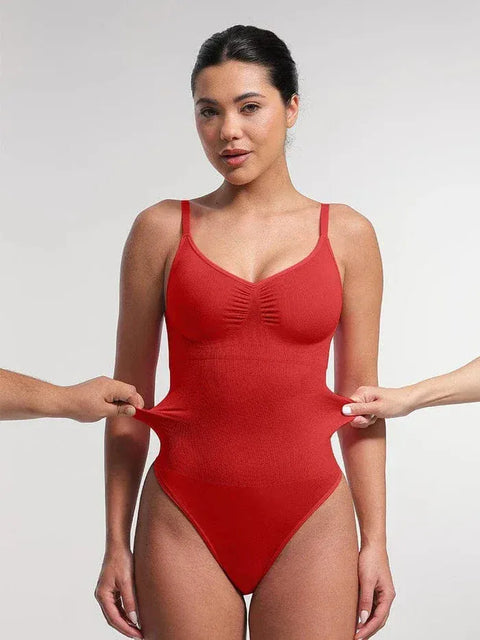 Curvypower | Australia bodysuit Seamless Tummy Control Shapewear Bodysuit with Built-In Bra and Removable Pads