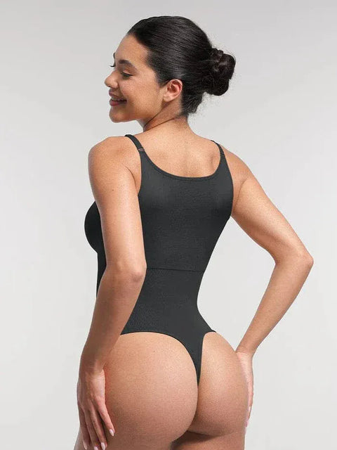 Curvypower | Australia bodysuit Seamless Tummy Control Shapewear Bodysuit with Built-In Bra and Removable Pads