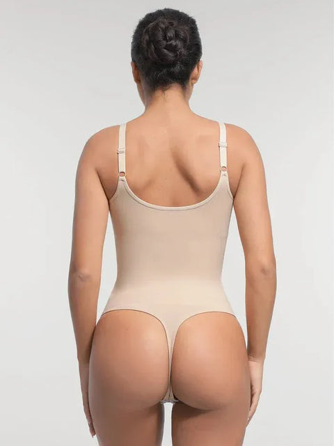 Curvypower | Australia bodysuit Seamless Waist & Tummy Control Shapewear Bodysuit With Built-In Bra