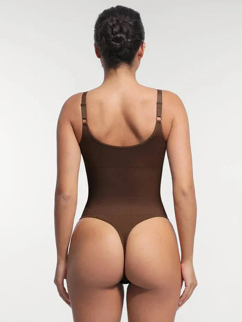 Curvypower | Australia bodysuit Seamless Waist & Tummy Control Shapewear Bodysuit With Built-In Bra